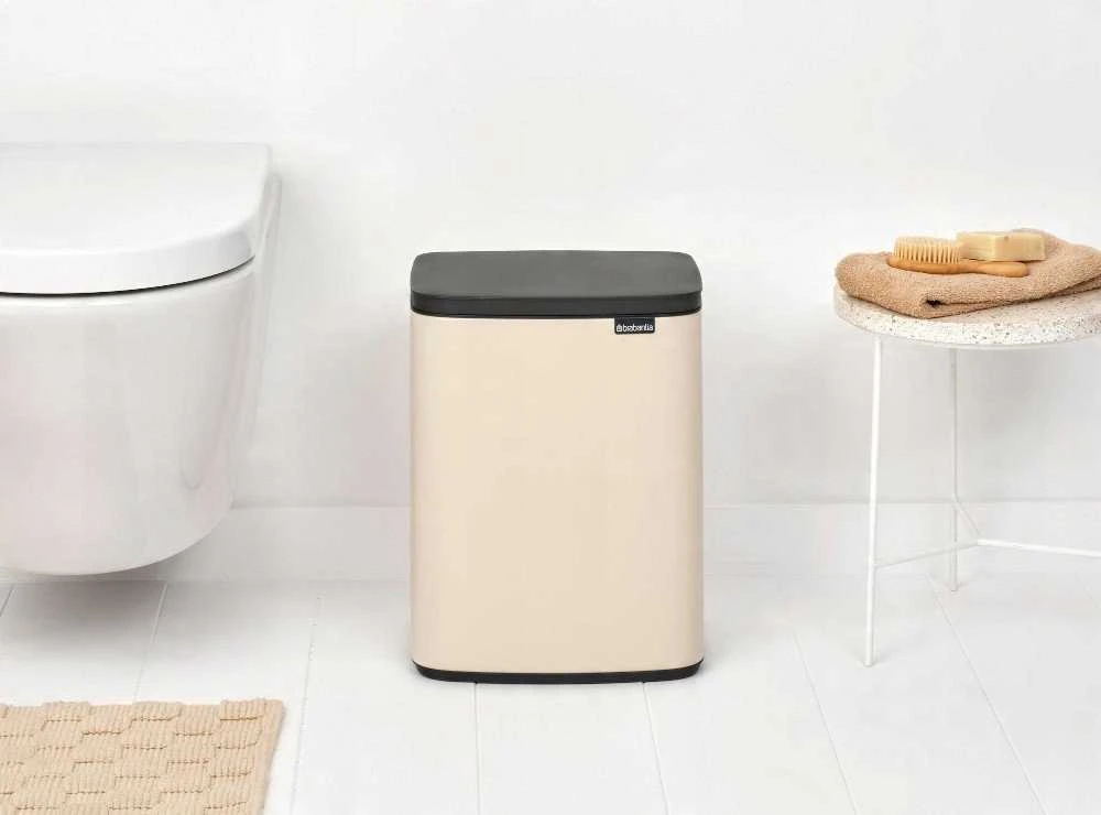 Brabantia Bo Waste Bin, 12L - Soft rusvai gelsvas