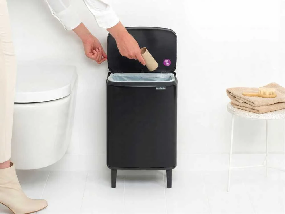 Brabantia Šiukšlių dėžė, Bo Hi 12L - Matt Juodas