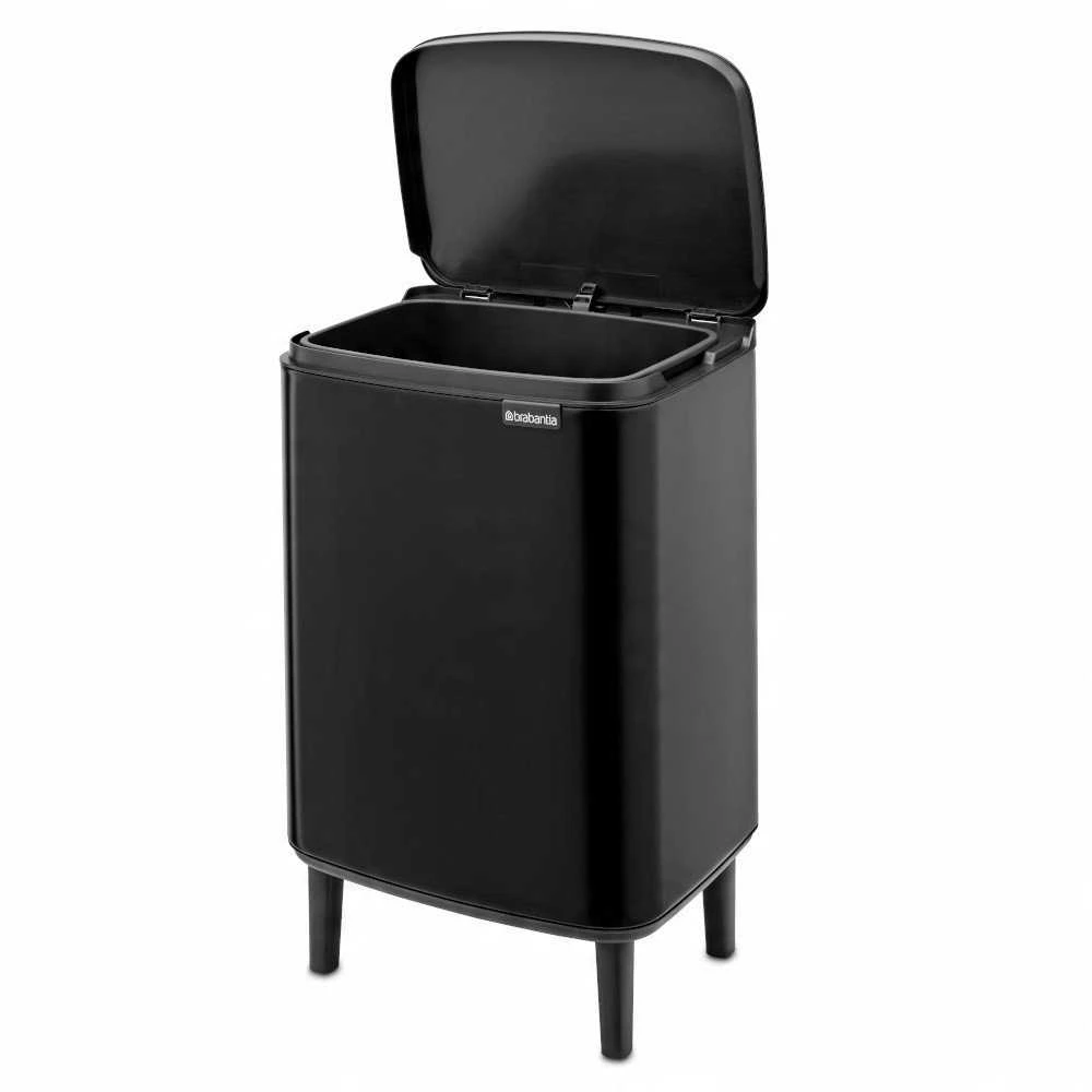 Brabantia Šiukšlių dėžė, Bo Hi 12L - Matt Juodas