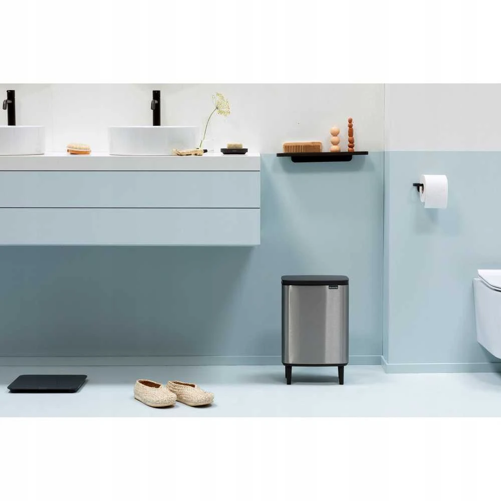 Brabantia Šiukšlių dėžė, Bo Hi 12L - Matt Steel Fingerprint Proof