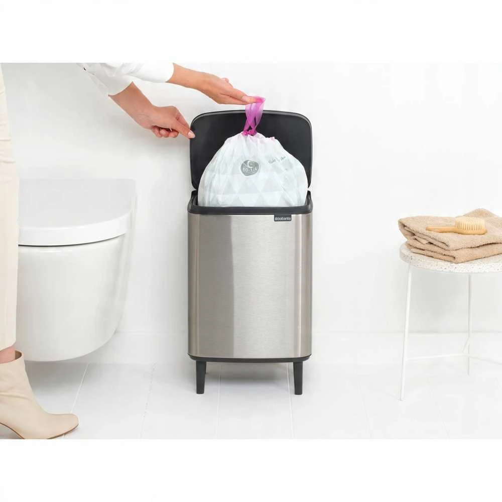 Brabantia Šiukšlių dėžė, Bo Hi 12L - Matt Steel Fingerprint Proof