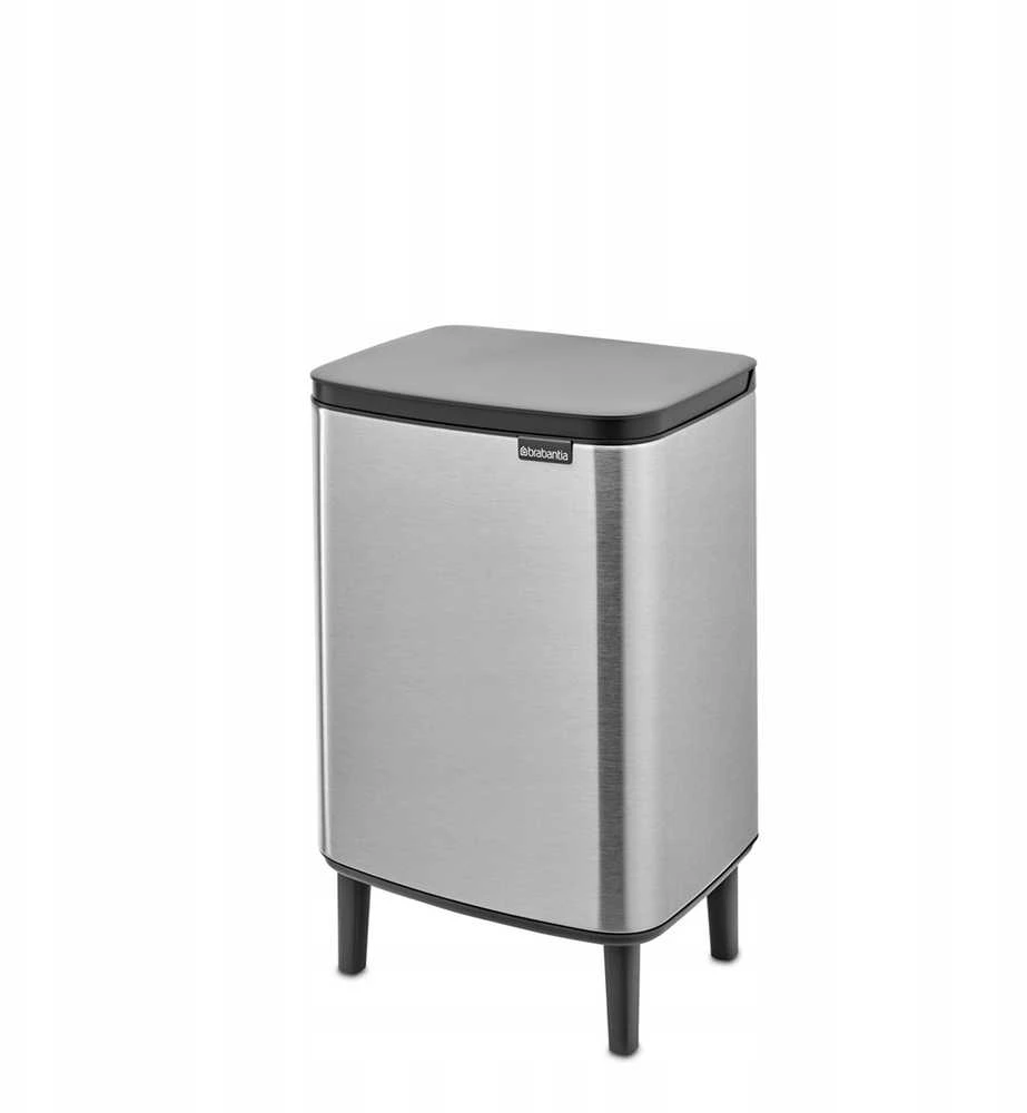 Brabantia Šiukšlių dėžė, Bo Hi 12L - Matt Steel Fingerprint Proof