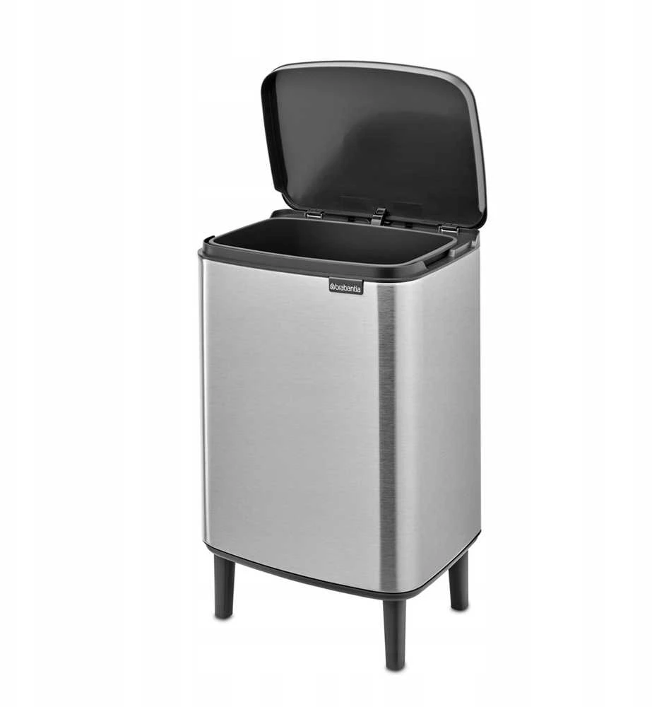 Brabantia Šiukšlių dėžė, Bo Hi 12L - Matt Steel Fingerprint Proof