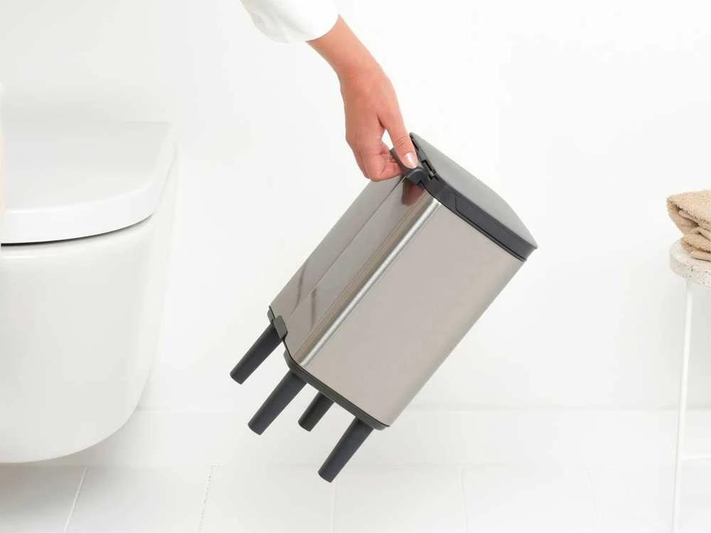 Brabantia Šiukšlių dėžė, Bo Hi 4L - Matt Steel Fingerprint Proof