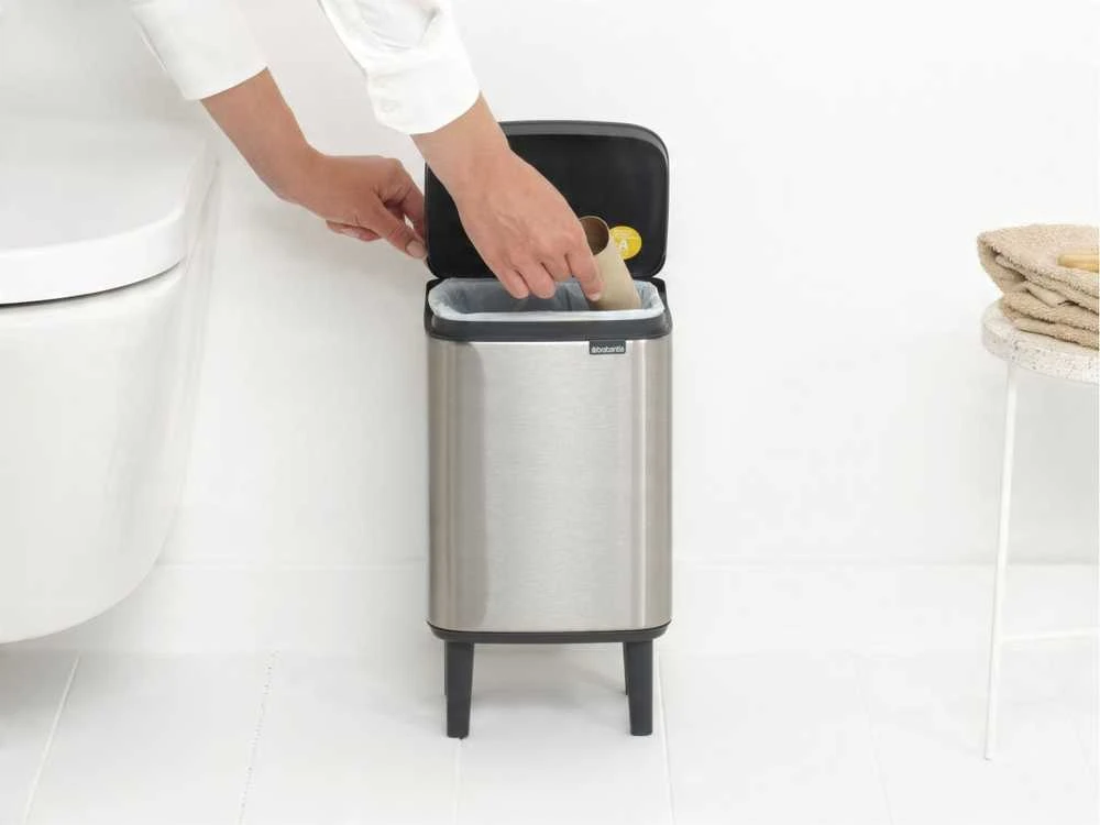 Brabantia Šiukšlių dėžė, Bo Hi 4L - Matt Steel Fingerprint Proof