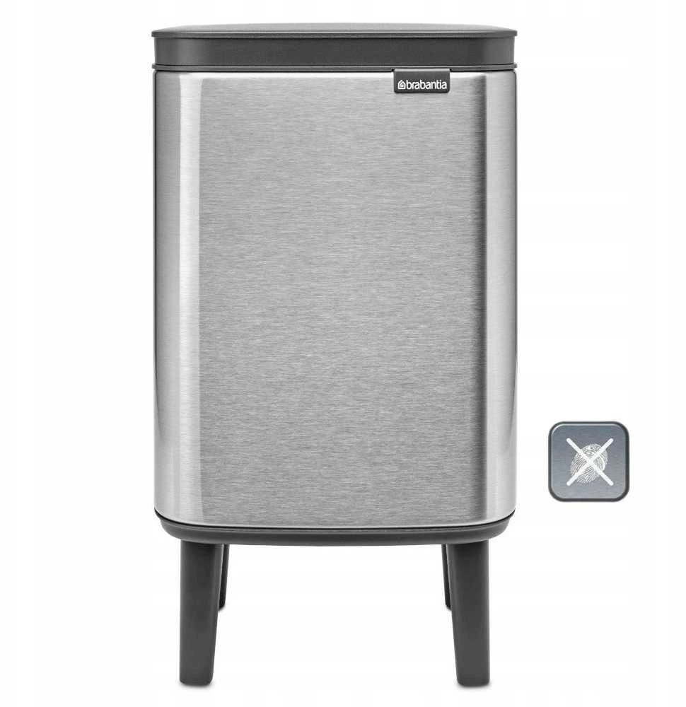 Brabantia Šiukšlių dėžė, Bo Hi 4L - Matt Steel Fingerprint Proof