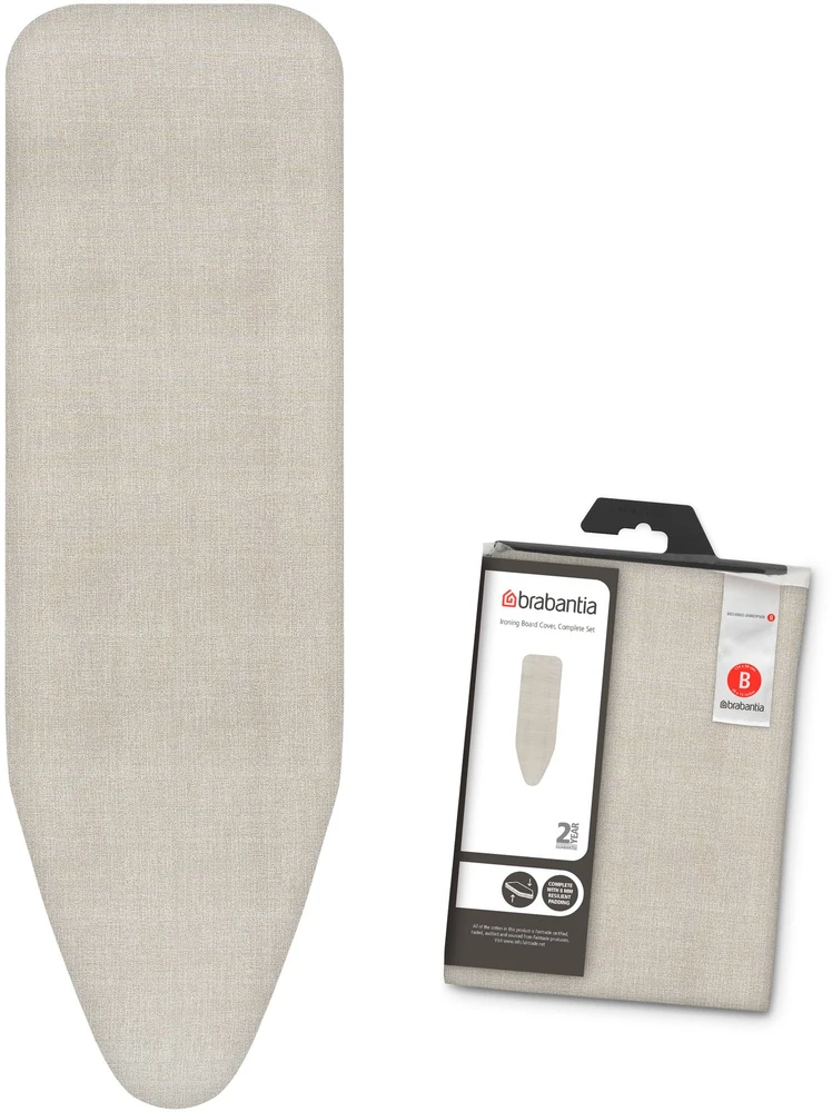 Brabantia BRABANTIA lyginimo lentos užvalkalas 124x38 cm Denim Pilkas (B) 8 mm veltinys 236204