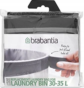 Brabantia veļas kastes odere 50-60 litri, pelēka