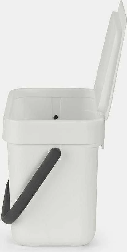 „Brabantia Sort & Go“ šiukšliadėžė šviesiai pilka 3 l