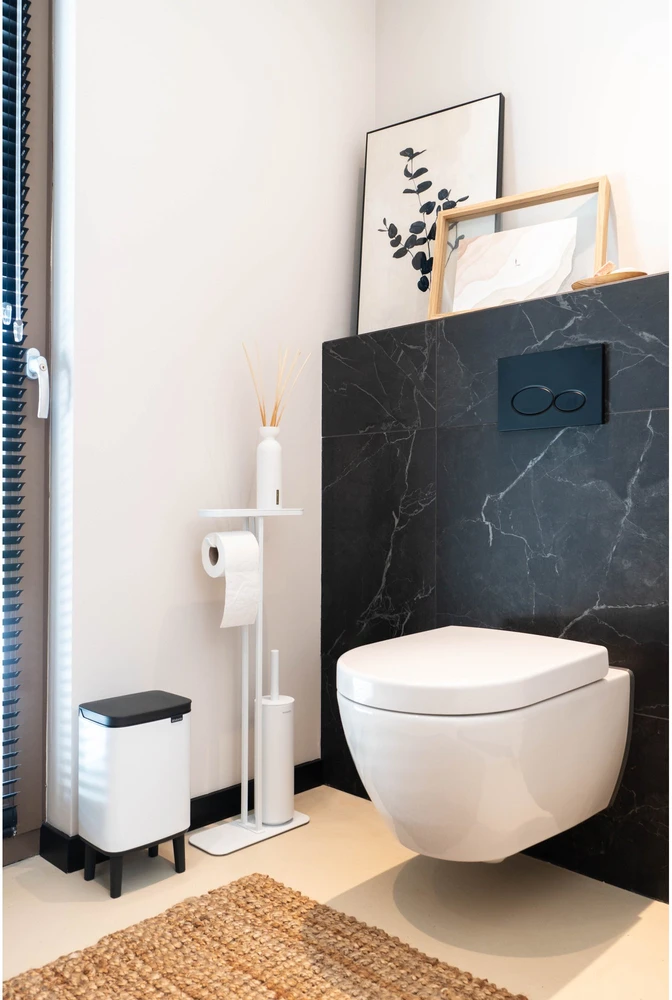 Brabantia Tualetinio popieriaus lentynėlė MindSet, mineralinės gaivios baltos spalvos