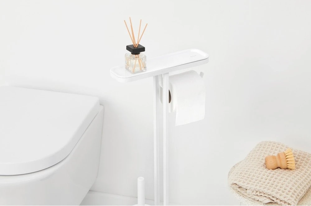 Brabantia Tualetinio popieriaus lentynėlė MindSet, mineralinės gaivios baltos spalvos