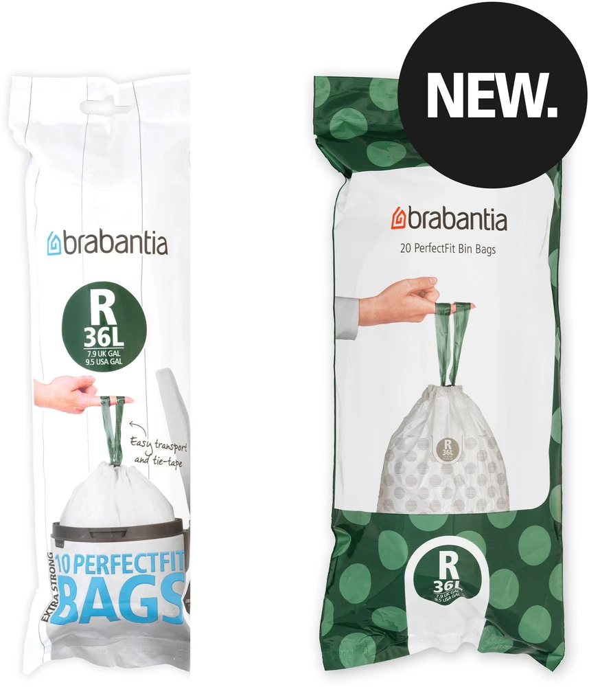 Brabantia Buitinių atliekų maišai 36L 20 vnt. (138508)