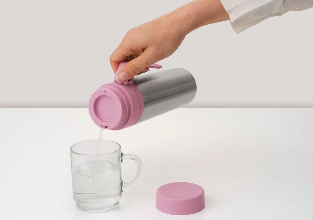 Brabantia Buteliukas termiczna Make & Take 500 ml Lilac Rožinė
