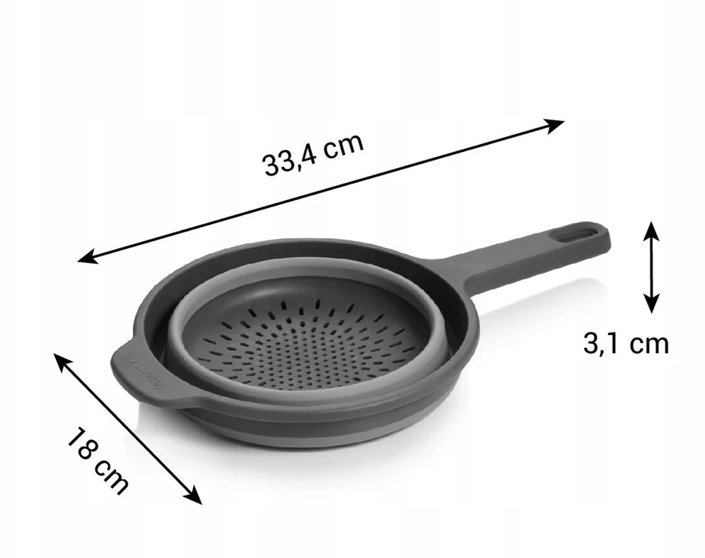 Brabantia sietelis su rankena GRANDCHEF 18 cm, sulankstomas, 428539