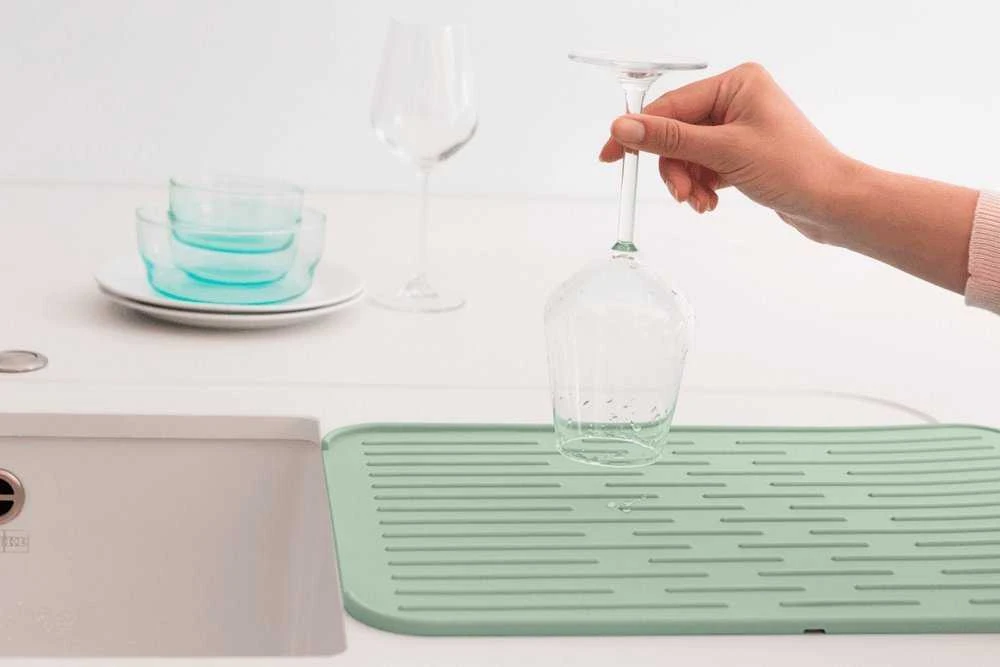 Brabantia vandens išleidimo kilimėlis Silicon Jade Žalias