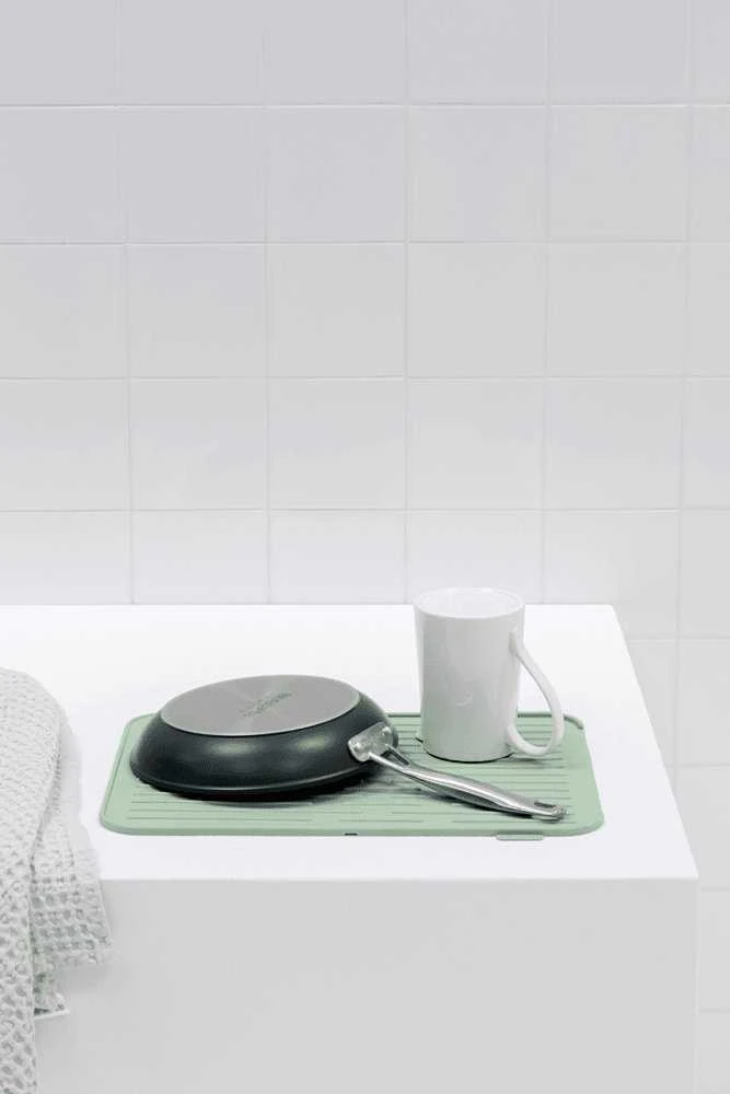 Brabantia vandens išleidimo kilimėlis Silicon Jade Žalias