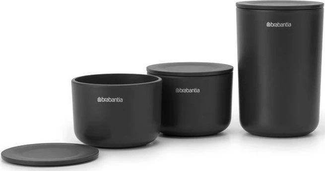 Brabantia Renew laikymo indeliai 3vnt. - Dark Pilkas