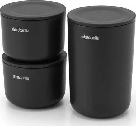 Brabantia Renew laikymo indeliai 3vnt. - Dark Pilkas