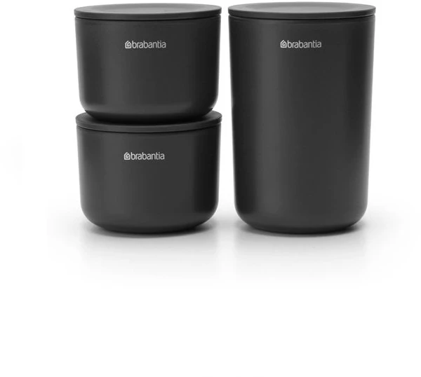Brabantia Renew laikymo indeliai 3vnt. - Dark Pilkas