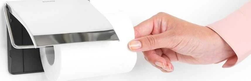 Brabantia Classic wc popieriaus laikiklis, brilliant steel