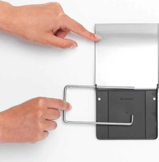 Brabantia Classic wc popieriaus laikiklis, brilliant steel