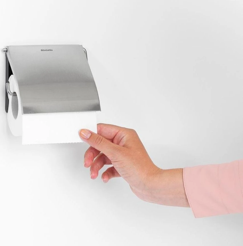 Brabantia Tualetinio popieriaus laikiklis Classic, matinio plieno