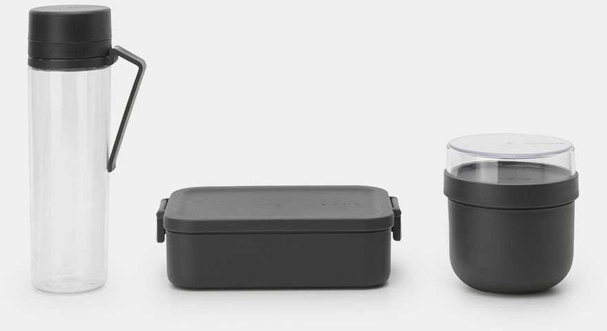Brabantia BRABANTIA Make &amp, Take breakfast and lunch set dark pilkas 206740