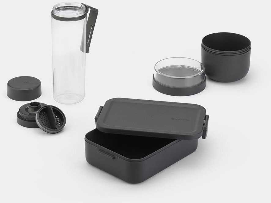 Brabantia BRABANTIA Make &amp, Take breakfast and lunch set dark pilkas 206740