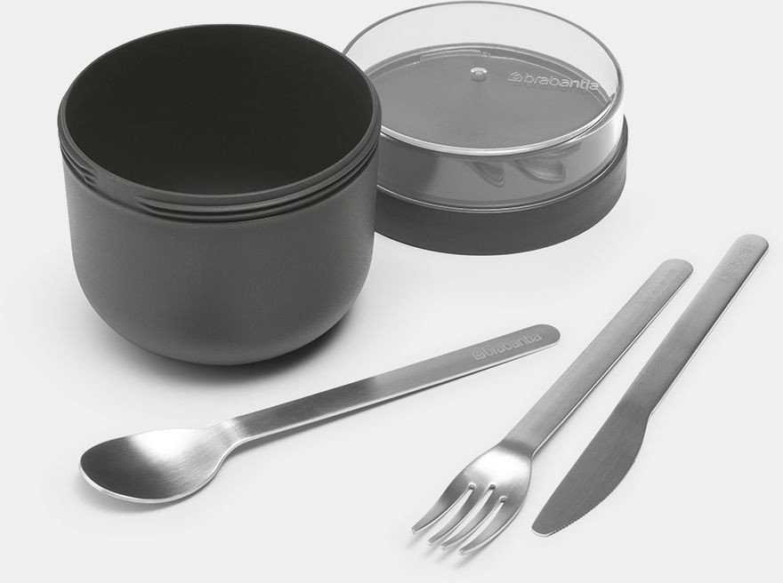 Brabantia BRABANTIA Make &amp, Take breakfast bowl 0.5L dark pilka 204180