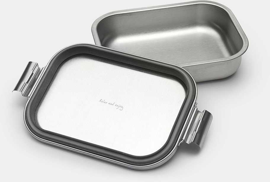 Brabantia Lunch konteineris Make & Take sidabrinė (203589)