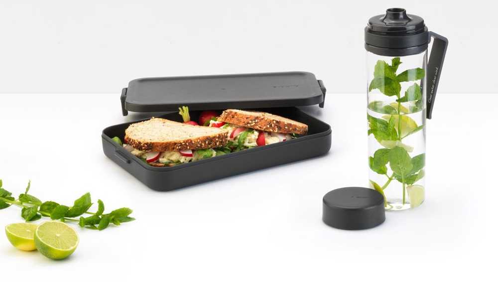 Brabantia BRABANTIA Make &amp, Take lunch break set dark pilkas 206689