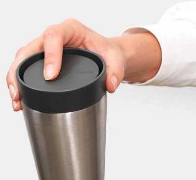 Brabantia BRABANTIA Make &amp, Take thermal mug 0.2 L dark pilka 228728