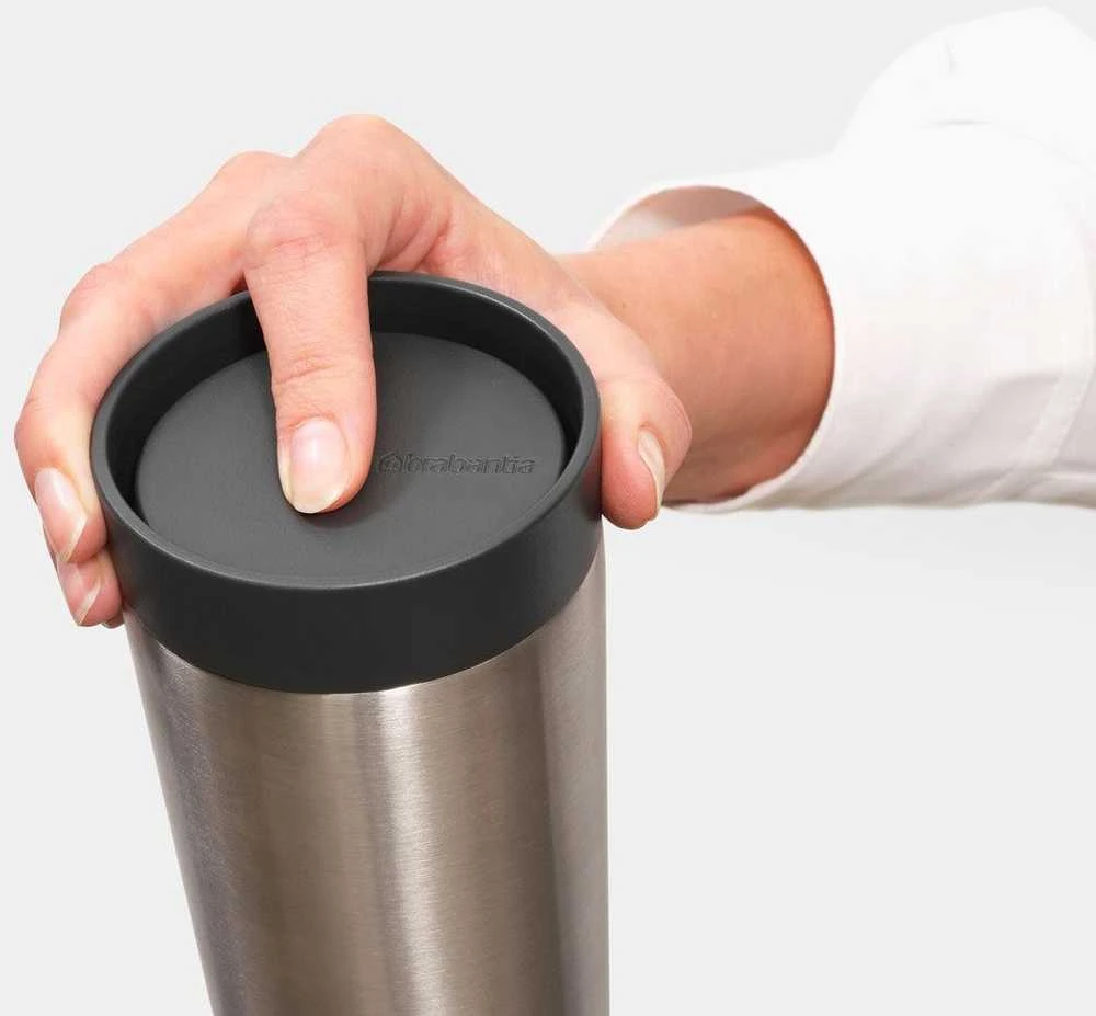 Brabantia BRABANTIA Make &amp, Take thermal mug 0.36 L dark pilka 228681