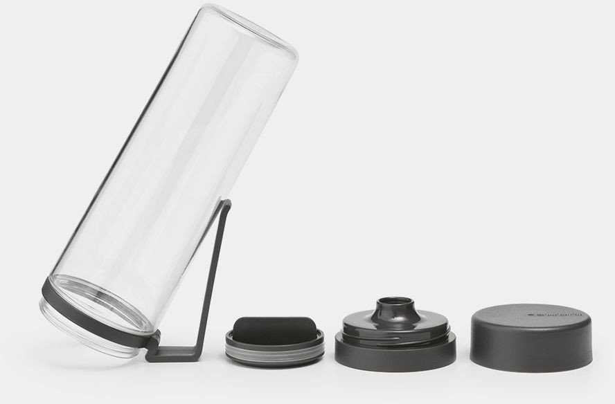 Brabantia BRABANTIA Make &amp, Take water bottle with strainer dark pilkas 148842