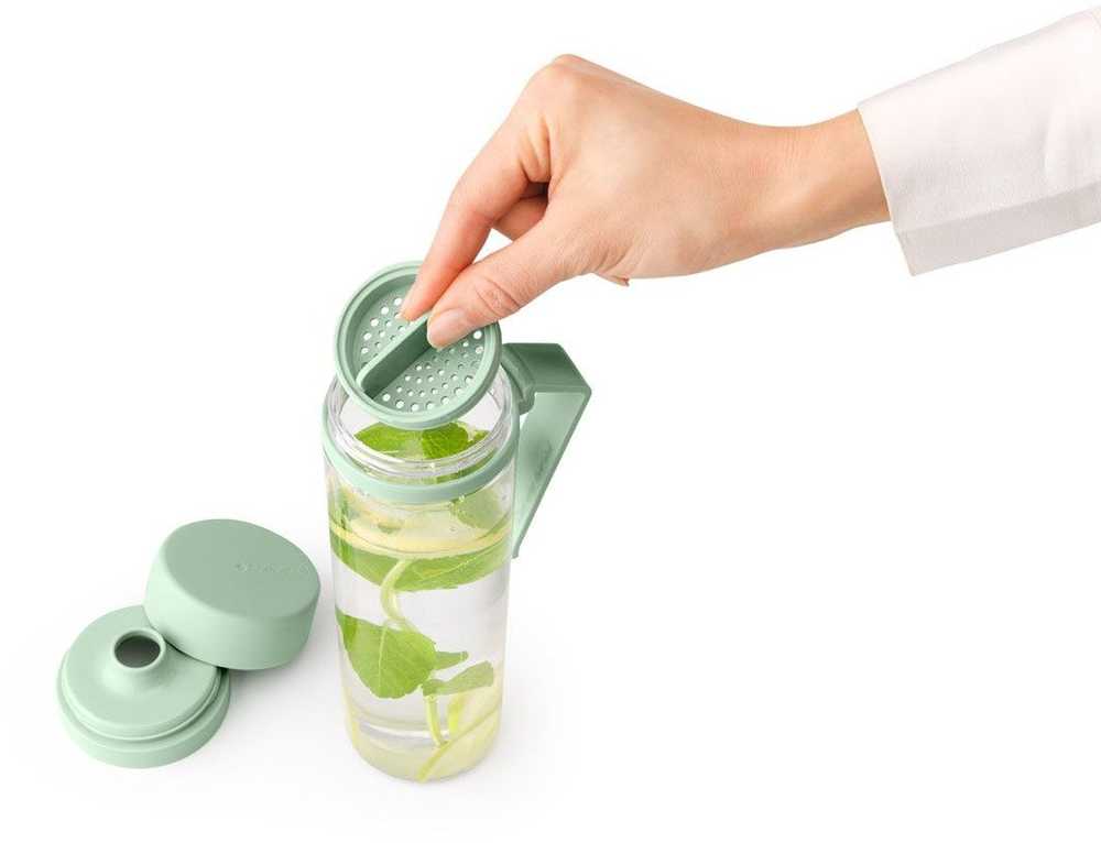 Gertuvė Brabantia BRABANTIA Make &amp, Take water bottle with strainer jade žalias 202445