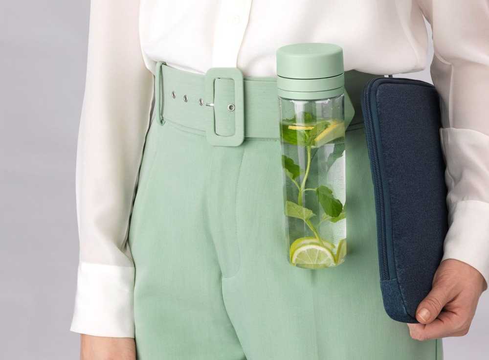 Gertuvė Brabantia BRABANTIA Make &amp, Take water bottle with strainer jade žalias 202445