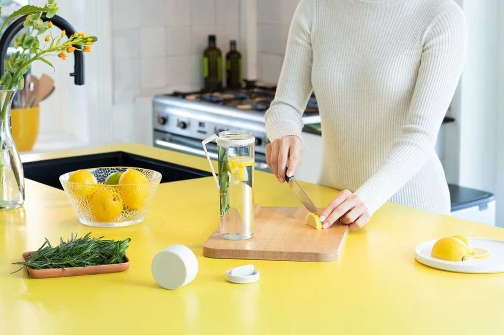 Gertuvė Brabantia BRABANTIA Make &amp, Take water bottle with strainer light pilkas 202421