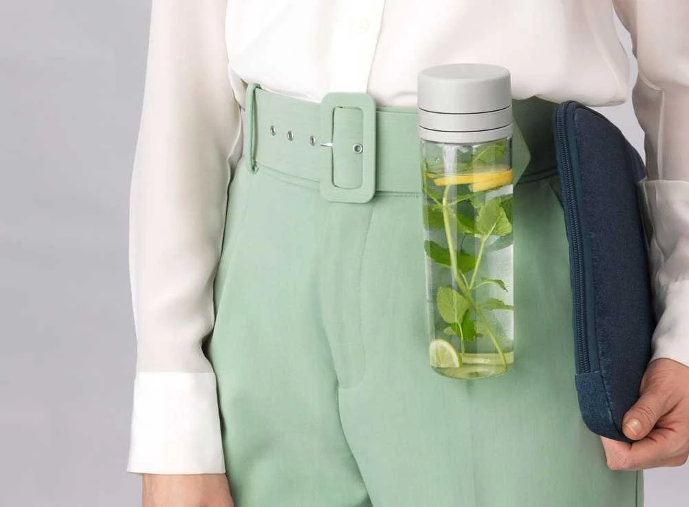 Gertuvė Brabantia BRABANTIA Make &amp, Take water bottle with strainer light pilkas 202421