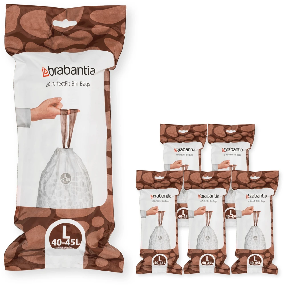 Brabantia PerfectFit dydis L 40-45L 120 vnt. 6x20 138669