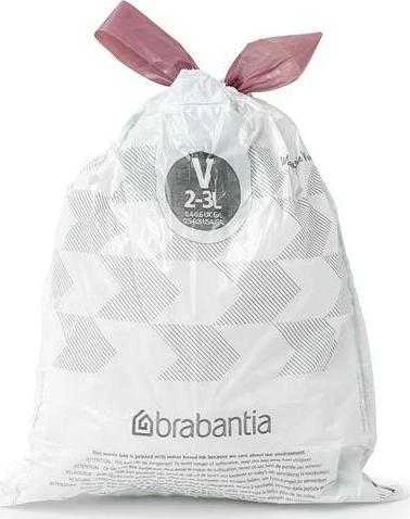 Brabantia Šiukšlių maišeliai V 2-3 L (dalytuve 40 maišelių)