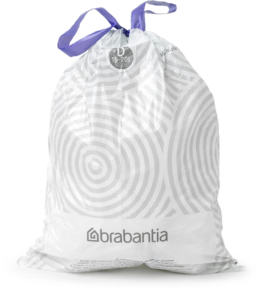 Brabantia Šiukšlių maišeliai D 15-20 l (dalytuve 40 maišelių)