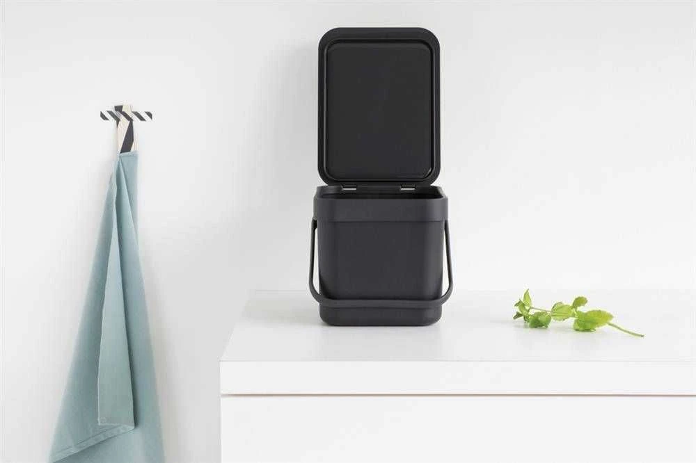 Brabantia atkritumu tvertne Sort&Go, 6l, pilkas