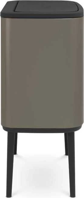Šiukšlių dėžė Brabantia Bo Touch, 3 x 11 l, Platinos spalvos