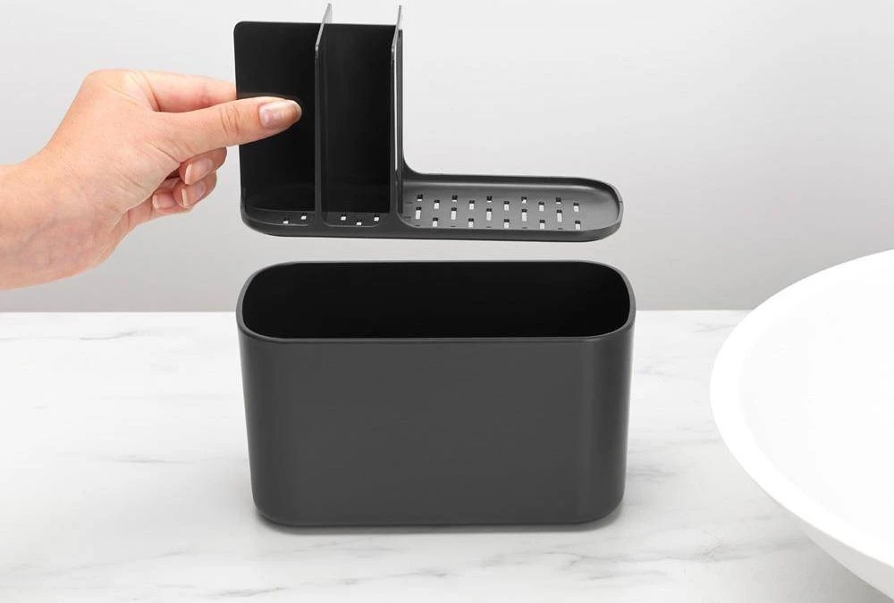 Brabantia vannasistabas piederumu organizators ReNew, tumši pelēks
