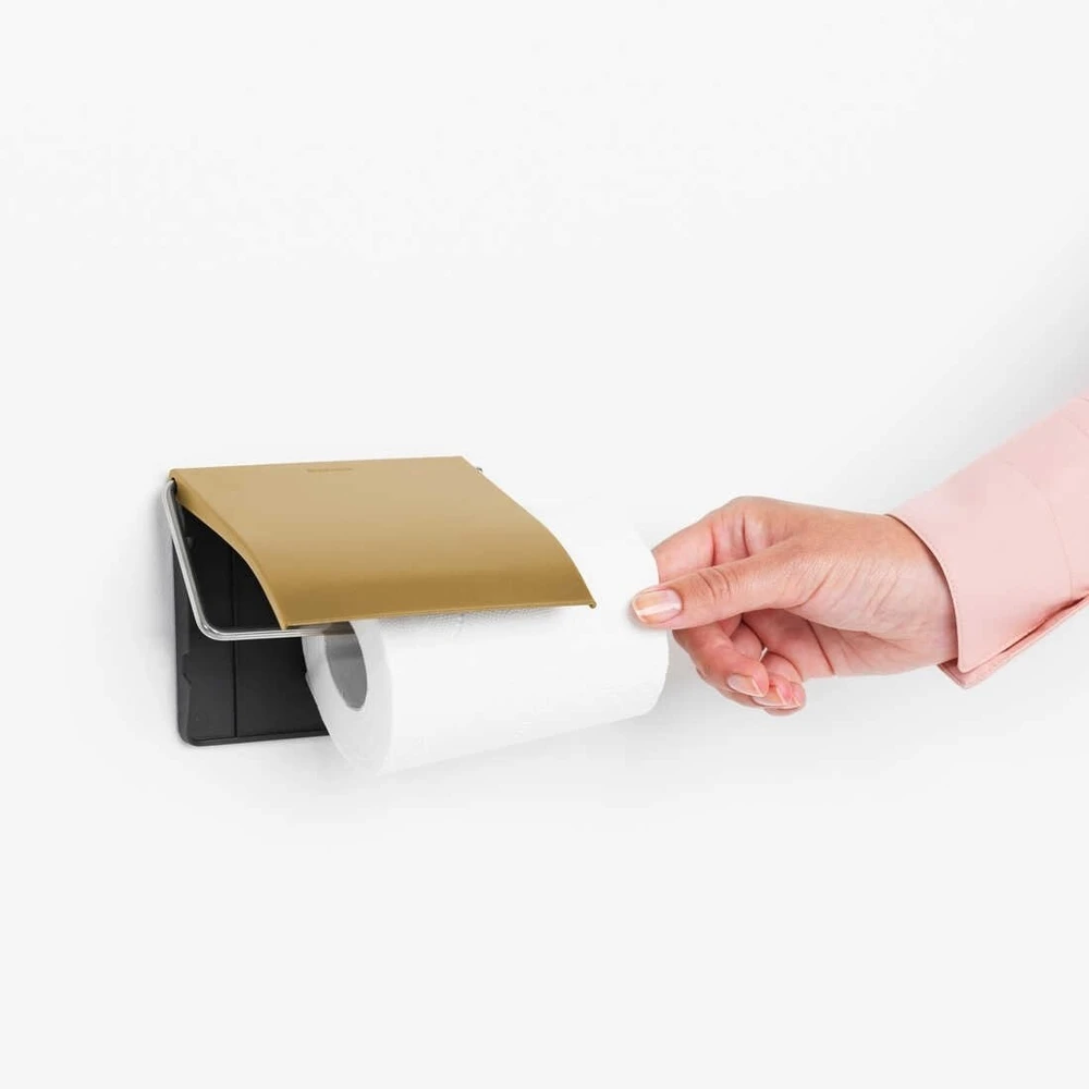 „Brabantia Renew“ tualetinio popieriaus laikiklis Warm Gold 255205