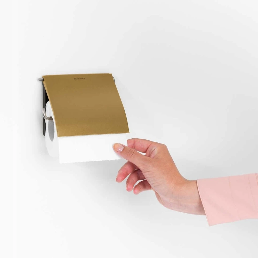 „Brabantia Renew“ tualetinio popieriaus laikiklis Warm Gold 255205