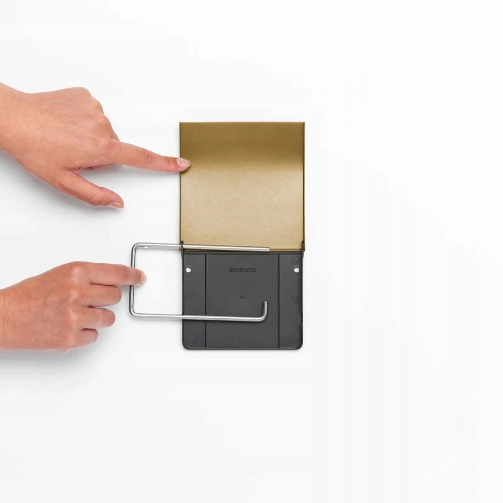 „Brabantia Renew“ tualetinio popieriaus laikiklis Warm Gold 255205