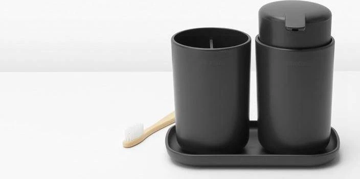 Brabantia Vonios kamb. rink. ReNew 3vnt. - Dark Pilkas