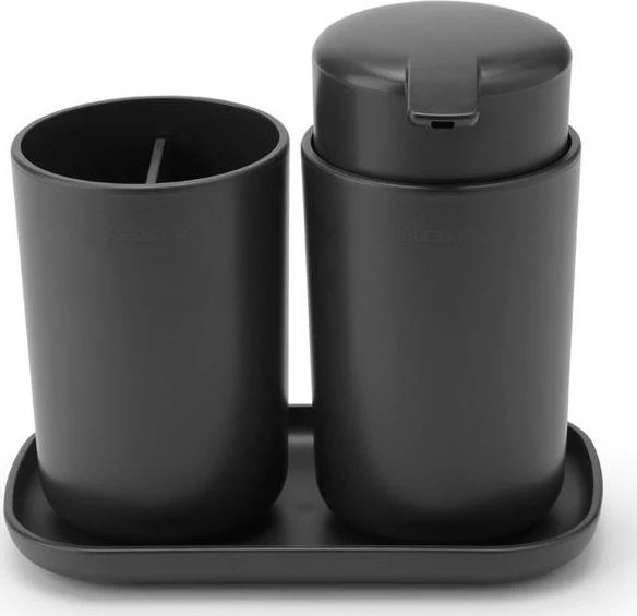 Brabantia Vonios kamb. rink. ReNew 3vnt. - Dark Pilkas