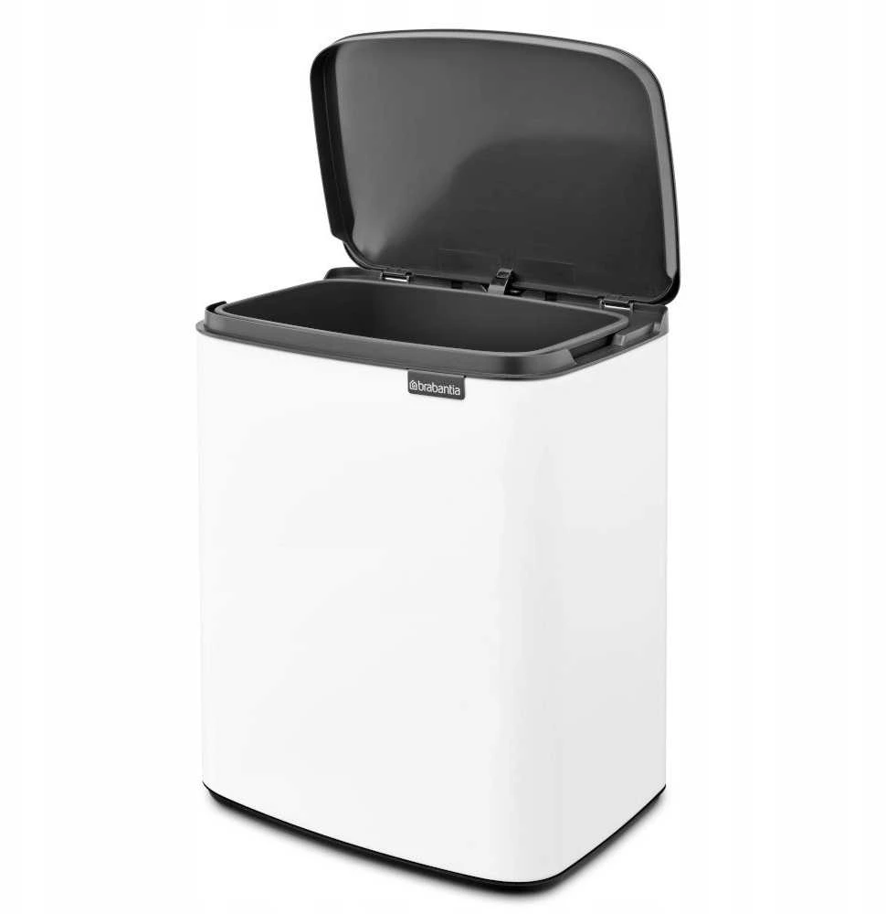 Brabantia Bo šiukšliadėžė, 12 l - Baltas